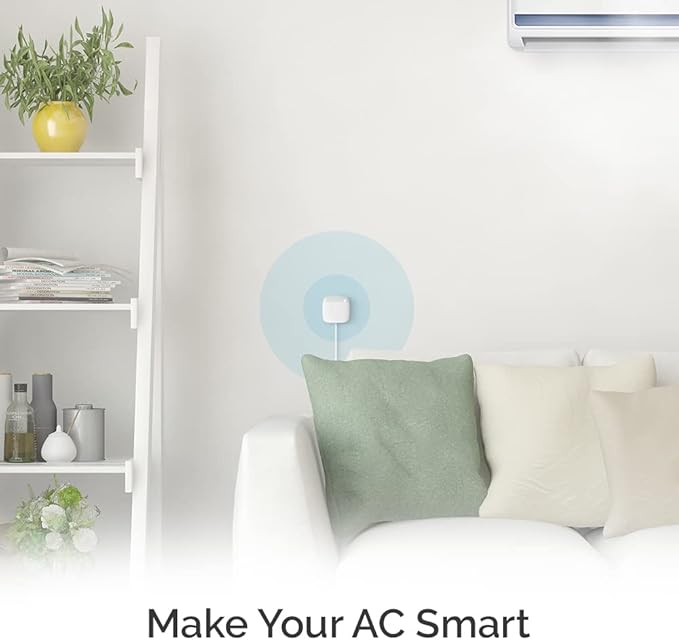 Breez Lite | Smart AC Controller for Mini-Split, Window & Portable Air Conditioners & Heat Pumps | Free App, No Subscriptions | Alexa, Google, Siri Shortcuts, SmartThings, IFTTT (White)
