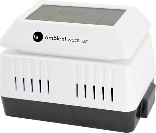 Ambient Weather AQIN Pro Wireless Indoor Air Quality Index with PM1, PM2.5, PM4, PM10 and CO2 Particulate Monitor