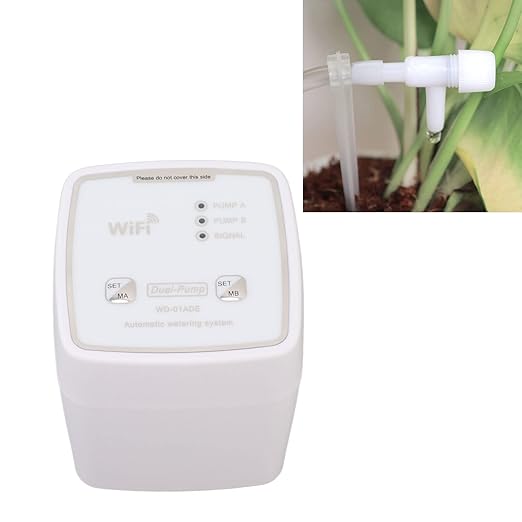 Automatic Watering System, Automatic Drip Irrigation Kit for 20 Potted Plants, Self Watering System with Timer, Cell Phone Remote Control, Distribution of Water