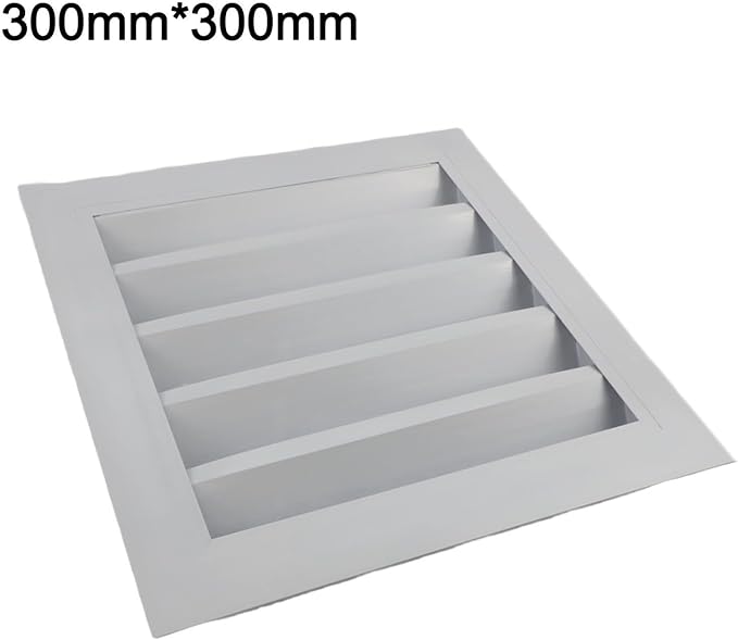 Air Vent Louver Engineered Weatherproof Galvanized Iron Aluminum Alloy Multiple Sizes For Hotels Restaurants Homes Workshops(300 * 300mm)