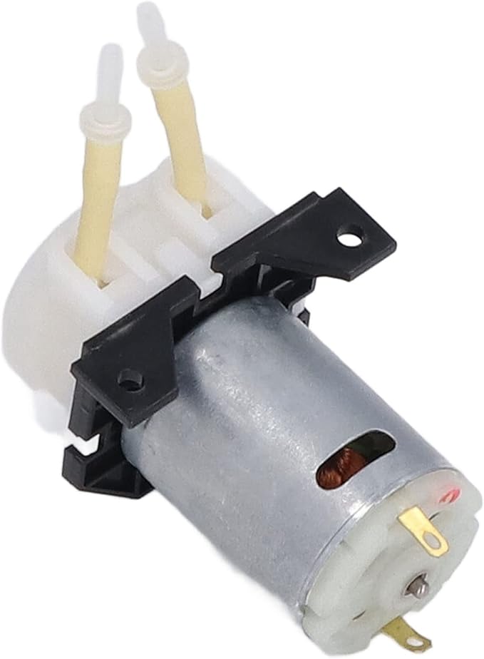 DC Peristaltic Pump, Mini Dosing Self Priming Pump for Biochemical Analysis, Aquarium 12V, Variable Flow Direction with Aluminum Alloy Body, Ideal for Lab Experiments and Smart Hom