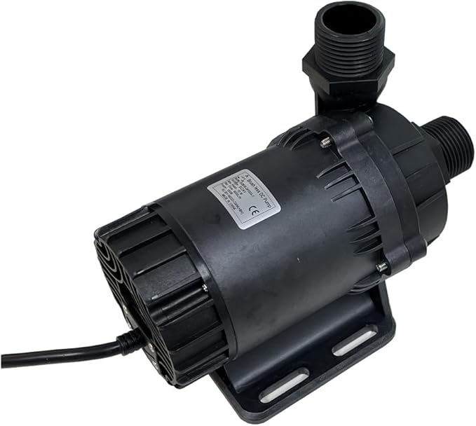 SHYSKY 24V DC 150W Flow/Speed Adjustable Heavy Duty Water Pump DC80E-24100A-1 150W Lift 10m (32ft) 2113GPH, Brushless Design, Stable Circulation Cooling System for Yacht Auto Application