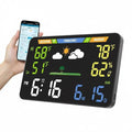 EnvyBox WiFi Weather Station 8.5" LED Display | No App Required, Syncs Weather & Calendar, Dual Power, Privacy Focused, Black