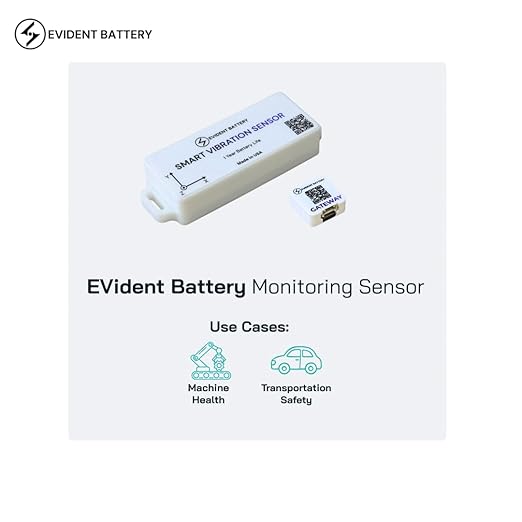 EVB WiFi Monitoring Sensor | AI Learning Equipment Impact Event & Runtime Monitor | Learn Mode | 2.4GHz Wi-Fi & 1 Month Portal Access | Equipment, EV & R&D Monitoring