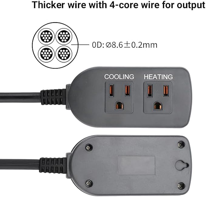 INKBIRD 2025 Updated WiFi Temperature Controller, Digital Thermostat with App Remote Control for Reptiles, Home Brewing, Fermentation, Breeding, Incubation and Greenhouse, Max 1100W (110V)