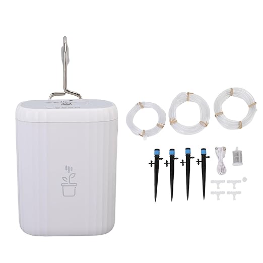 Automatic Plant Waterer, WiFi Smart Irrigation System with App Control and Adjustable Drip Heads for Indoor Garden, Patio, Vegetable Beds