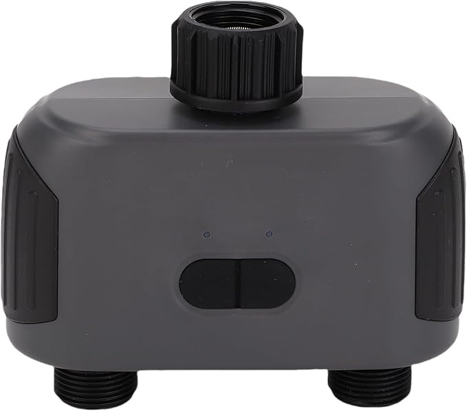 GOTOTOP Bluetooth Sprinkler Timer 2 Zone Water Timer Dual Zone Irrigation Controller with APP Control Rain Delay IP55 Proof for Garden Yard Lawn