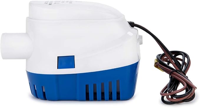 Dontmiss Automatic Submersible Small Boat Bilge Pump 12v Non-polar 1100gph Auto with Float Switch bilge pump for boat(Outlet Diameter：1 1/8")