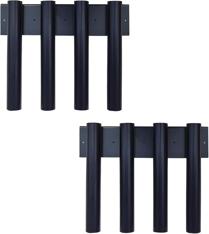 8-hole Shovel Holder for Truck, Shovel Mount 8 Holes in 2 Groups, Heavy Duty Trailer Tool Rack for Trimmer, Rake, Lawn, Landscape Hand Tools (Bed & Box Mount) (8 Holes Bed Muont Upgrade)