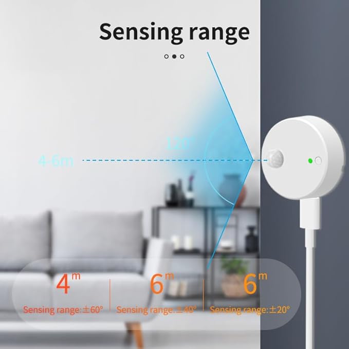 2pcs/lot XiuMii Smart Human Presence Motion Sensor,Tuya Smart Life App Control, 24G Millimeter Radar Detector High Sensing Human Body Exists Sensor Not Compatible with Alexa
