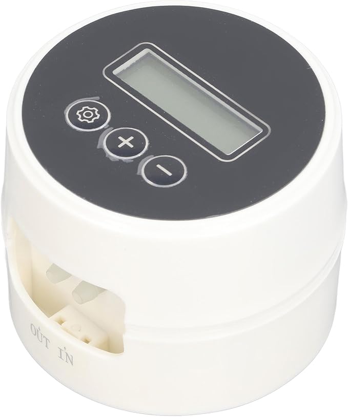 LCD Automatic Watering System, Smart Drip Irrigation Timer, Plant Watering Controller with Large LCD Display & Adjustable Rate, USB or Battery Powered, Ideal for 10 Indoor Plants