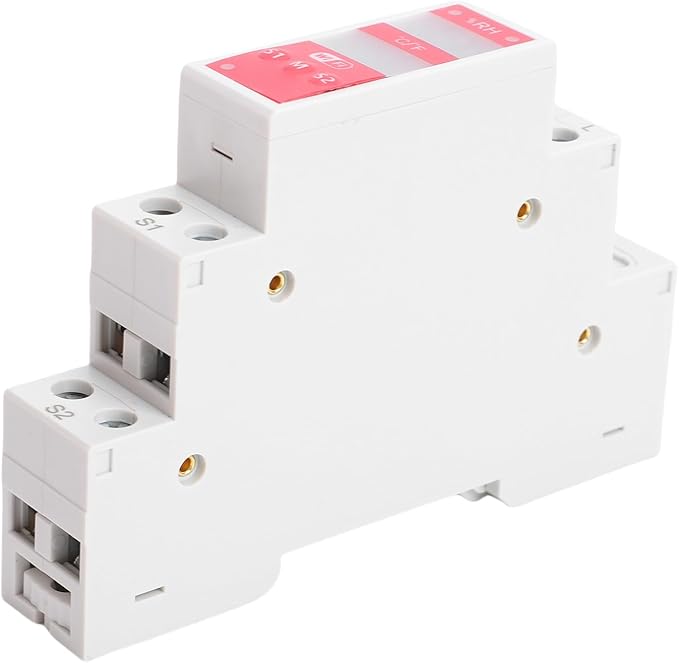 Smart Temperature Humidity Switch, WiFi Controller with Probe, 16A for Home Farm Remote Monitoring, Convenient DIN Rail Mount