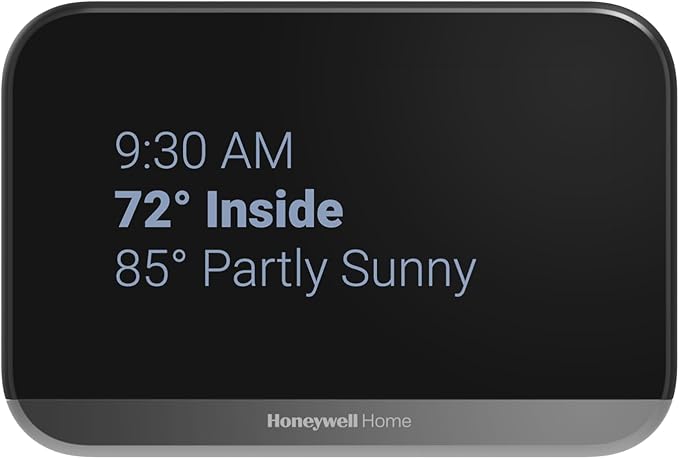 Honeywell Home X7S Smart Thermostat with Advanced Occupancy Sensing, Humidity Monitoring, and Customizable Touchscreen Display, Black