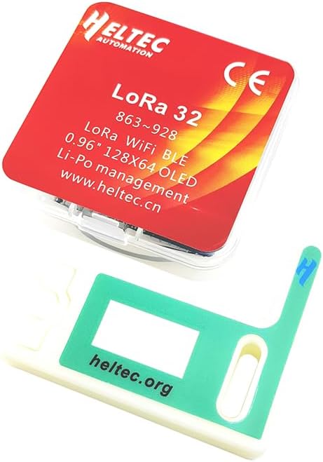 WiFi LoRa 32 V3 ESP32-S3FN8 SX1262 Development Board 902-928MHz Integrated WiFi BLE LoRa with Antenna Onboard 0.96-inch OLED Display for Meshtastic LoRaWAN (WiFi LoRa 32 V3 with Case)