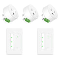 NineLeaf Zigbee Smart Outlet w Remote Control, Wireless Plug,Zigbee Hub Required, 500ft, APP & Voice Control, Compatible with Alexa & Google Home, Timer & Schedule, 2 Switches+3 Outlets