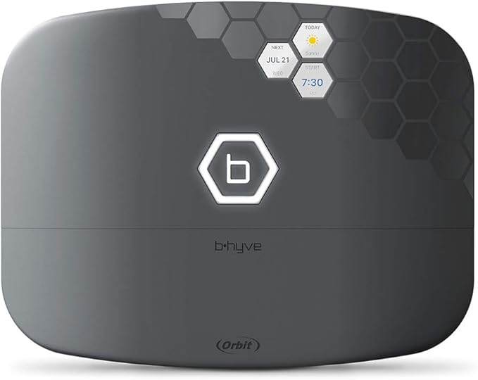 Orbit B-hyve XR Smart Sprinkler Timer - 8-Zone - WiFi-Enabled Indoor/Outdoor Irrigation Controller - App Control - Weatherproof Watering System - Multi Zone - Custom Programs - 57985
