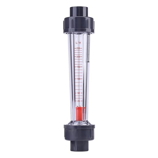 Rotameter, Flow Meter Water Flow Meter Plastic Tube Type 25-250L/H Instantaneous Water Flow Meter Flowmeter
