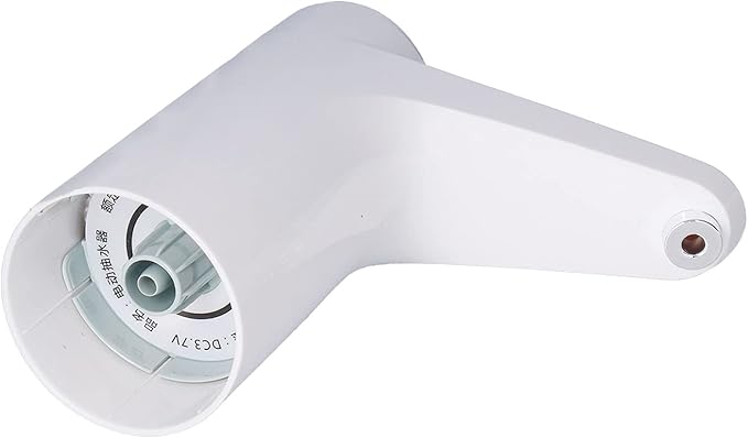 Electric Water Pump USB Rechargeable Smart Water Dispenser with Battery Indicator Quiet Operation for Home Office White Plastic Metal Construction Includes Tube USB Cable