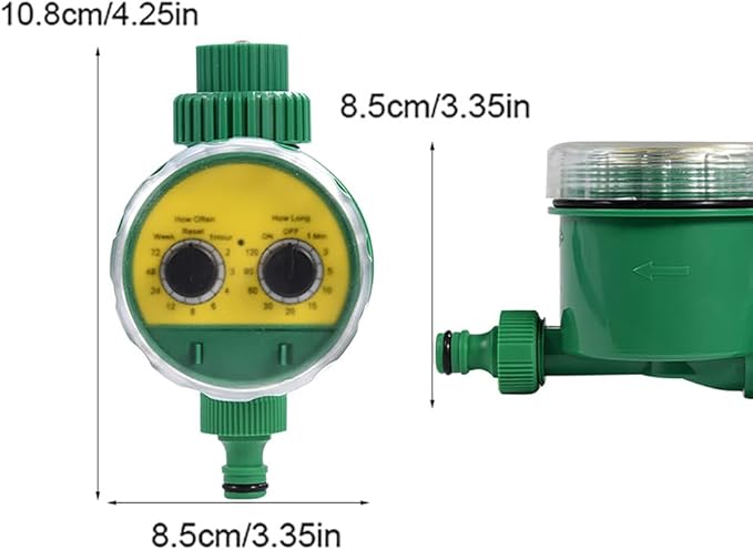 Outdoor Garden Hose Faucet Timers, Dial Sprinkler Timer with Rain Delay Manual Automatic Watering System Programmable Irrigation Controller Timer Waterproof Digital Irrigations for Yard Lawn