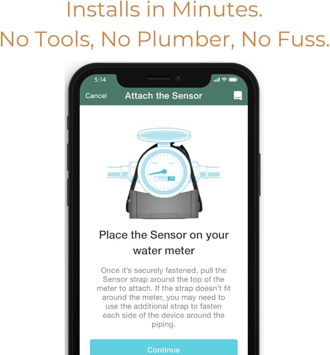 Flume 2X Smart Home Water Monitor and Leak Detector (Newest Model) – Real-Time Water Usage Tracking, Indoor/Outdoor Leak Alerts, Irrigation & Sprinkler Monitoring, Easy No-Plumbing Installation