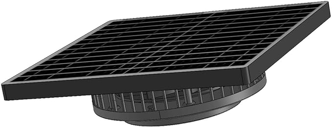 Solar Exhaust Fan, 2250RPM High CFM Ventilation for Up to 500 Sq.Ft Solar Attic Fan, IP65 Waterproof, Auto On/Off, Whisper Quiet - Easy DIY Installation for Garage, Greenhouse, Shed, Roof Vent (8W)