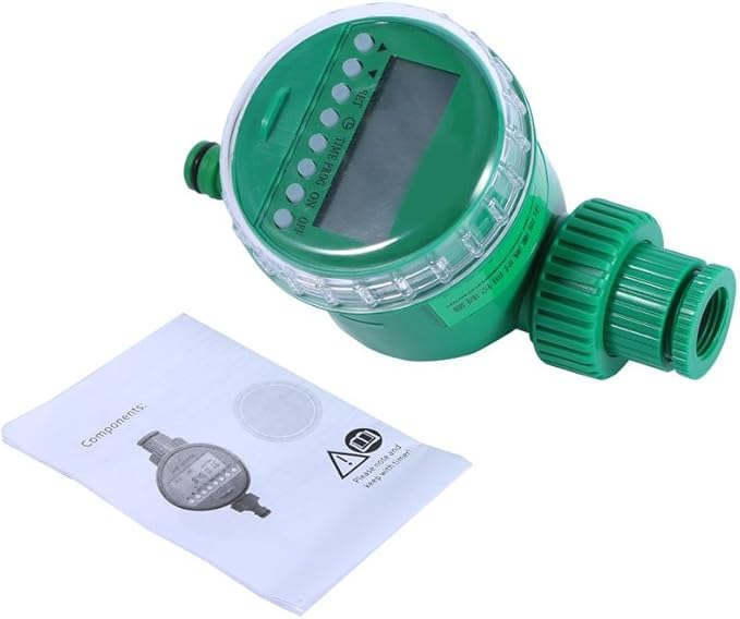 Akozon Water Irrigation Timer Automatic Digital LCD Electronic Home Water Timer Garden Irrigation Controller Programs