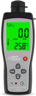 Portable Ammonia Gas Detector 0~100ppm LCD Backlight Rechargeable Li-Battery Powered Sensitive Alarm Digital NH3 Gas Concentration Monitor Tester Meter