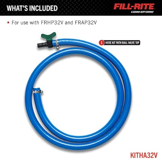 Fill-Rite KITHA32V Discharge Hose and Ball Valve for Hand Pump
