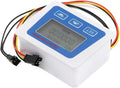 Smart Digital Water Flow Meter Set LCD Flow Rate Monitor Inline Electronic Flow Sensor with Temperature Display G1 G1/2 G3/4 (Battery Supply)