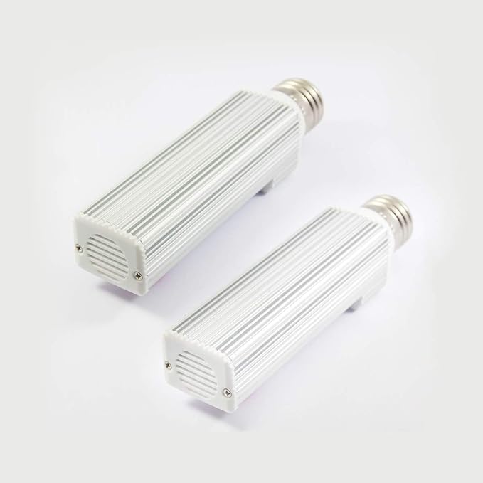 LED Plant Grow Bulbs for Grow Light for Indoor Plants, Sun Light, 44 LEDs of 17W (50W Fluorescent Bulbs Equivalent), 2 Pack (Work on AC110V-220V only)