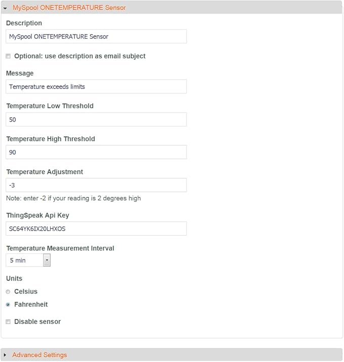 Water and Temperature Alert with Text Message and Email Notifications, Dual sensors