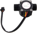 HiLetgo G1/2" Water Flow Hall Sensor Switch 1-30L/min 1.75MPa Flow Meter Flowmeter Counter Water Flow Sensor