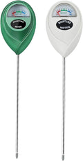 Censinda Soil Moisture Meter, 2 Pack Soil Moisture Monitor for House Plants, Soil Hygrometer Moisture Sensor for Indoor & Outdoor, Garden, Farm, Lawn Plant Care, No Battery Needed(Green + White)