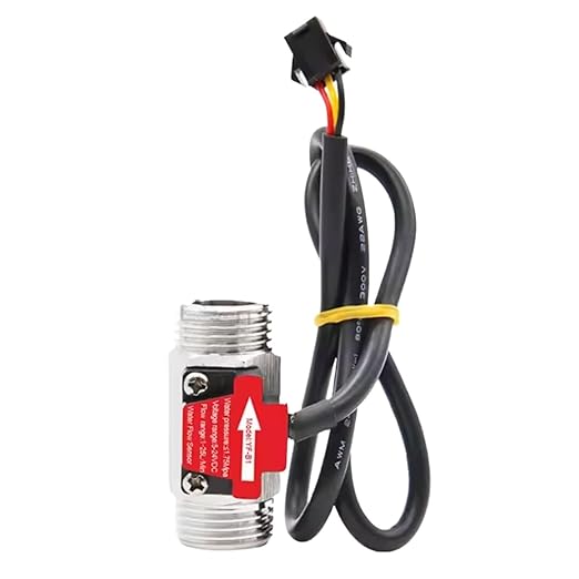 feyoth Digital Thread Flow Meter 1/2inch Stainless Steel Water Flow Sensor Flowmeter 1.75MPa DC3.5~24V Switch