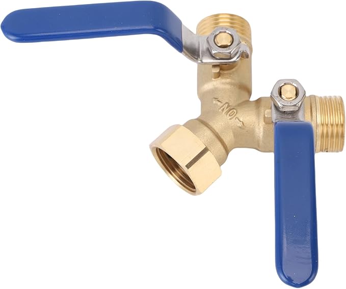 Brass Garden Hose Heavy Duty Brass Garden Hose DiverterY Valve Splitter 3/4in Ergonomic Handle for Easy Water Control Ideal for Home and Use