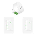 NineLeaf Zigbee Smart Outlet w Remote Control, Wireless Plug,Zigbee Hub Required, 500ft, APP & Voice Control, Compatible with Alexa & Google Home, Timer & Schedule, 2 Switches+1 Outlet