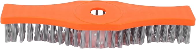 Generic Heavy Duty Deck Brush, Scrubber with Composite Nylon & Anti Stick Technology, Ideal for Grass Clippings, Leaves & Debris on Patio, Driveway, Tile & Concrete