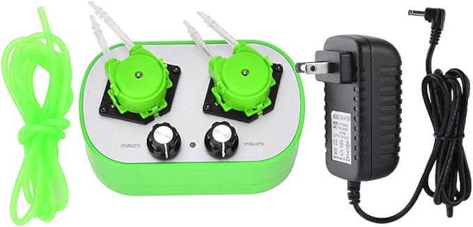 High Peristaltic Pump, 100-240V Pump Head Type G628-2 Small Peristaltic Pump Food Grade Self-Priming Pump ((9-53ml/min)*2)
