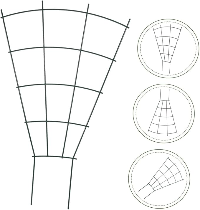 4pcs Garden Trellis for Climbing Plants and Vines – Metal Plant Support Frame for Flower Pots, Vegetable Climbing Stand for Outdoor and Indoor Garden Use