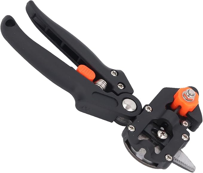 Premium Garden Grafting Shears Professional Grade Pruning Tool with 3 Interchangeable Blades for Fruit Tree Grafting and Plant Propagation (10113 Card Packing)