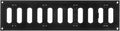 Repa Market 16" x 4" Inch (Outer Dimensions) Black Adjustable Air Vent Cover - Galvanized Steel HVAC AC Vent Cover Register - Wall, Ceiling Vent Covers, Toe Kick Vent Cover - Return, Intake Air Grille