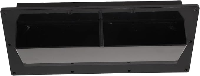 Tyenaza RV Exhaust Ventilation Cover, RV Range Hood Vent Cover Automatic Wind Proof Damper with Locking Flap for RV Home Camper Black