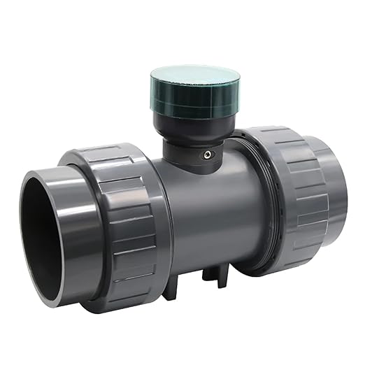 1Pcs RS485 Digital Display Flow Meter High Precision Smart Electronic Flowmeter UPVC Flow Sensor Water for Farm/Garden Irrigation(DN80,LCD Version)