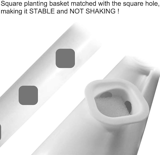Hydroponics Growing System Kit 72 Plant Sites 4 Layers Food-Grade PVC-U Pipes Hydroponic Grow Kit Gardening System with Water Pump, Timer,Net Pots and Sponge for Vegetables,Fruits,Herb