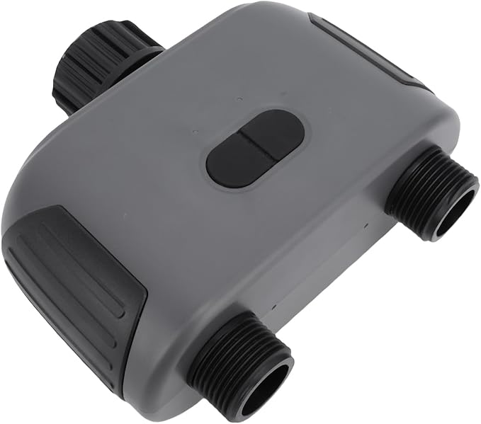Zunate Bluetooth Irrigation Timer with 2 Outlets, Smart Water Valve Controller for Garden Drip and Sprinkler Systems Featuring Adjustable Weather Delay Settings