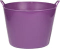Little Giant® Poly/Rubber FlexTub Bucket | Ultra Durable & Versatile Farm Tub | Plastic Synthetic Gardening Tub (1, Purple)