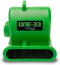 BlueDri One-33 Air Mover, 1/3 HP 2900 CFM Industrial Water Damage Flood Restoration Carpet and Floor Drying Blower Fan (Green)