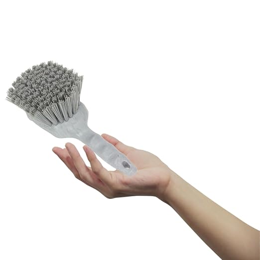 SPARTA 40541EC09 Plastic Scrub Brush, Utility Brush, Kitchen Brush With Hanging Hole For Cleaning, 8 Inches, Green - (Pack of 1)