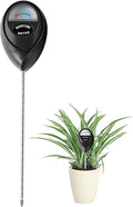 Censinda Soil Moisture Meter, Soil Moisture Monitor for House Plants, Soil Hygrometer Moisture Sensor for Indoor & Outdoor, Garden, Farm, Lawn Plant Care, No Battery Needed(Black)