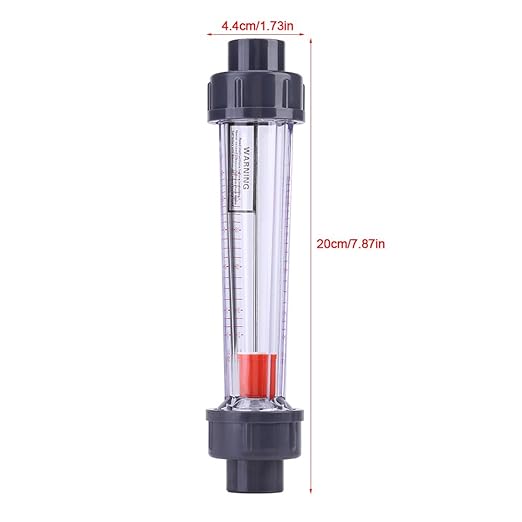 Rotameter, Flow Meter Water Flow Meter Plastic Tube Type 25-250L/H Instantaneous Water Flow Meter Flowmeter
